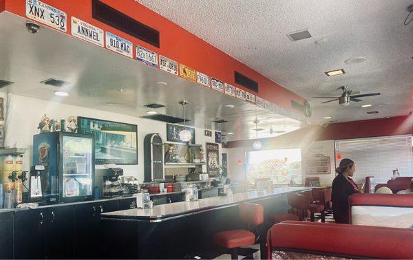 Interior of Jovi's Diner.