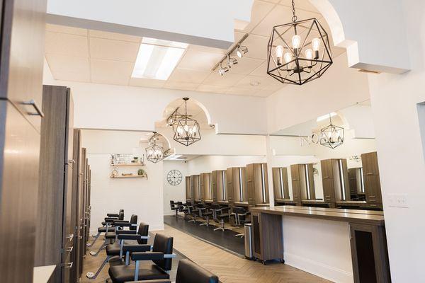 Inside of the hair salon