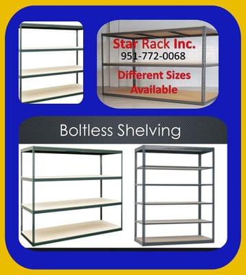 Boltless Shelving any size