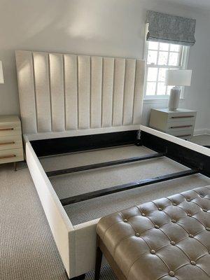 Custom king bed