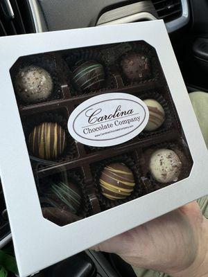 Box of assorted truffles