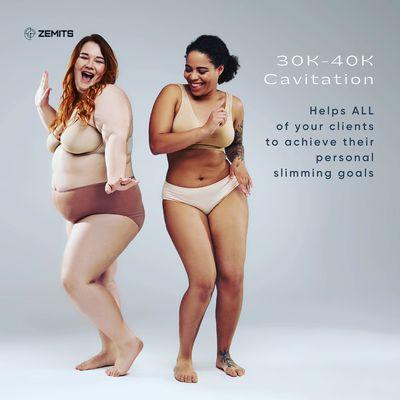 Body Cavitation Expert Results - Size doesn't matter - love your skin.