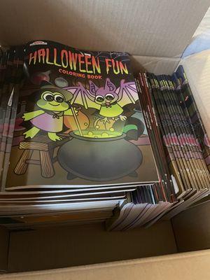 I was able to get a box full of color books to give out for Halloween.