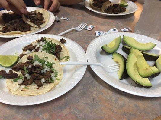 Best tacos in DELAWARE!!!!!'    With lots of avocado!!!