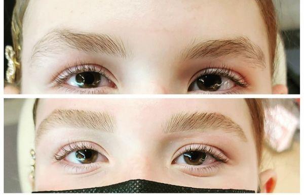 Teen brow shaping!!! Keeps those brows nice and full!!!