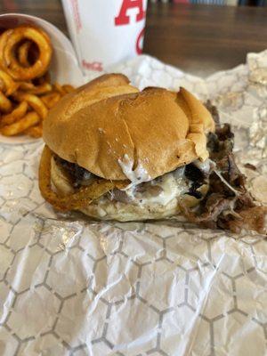 Steakhouse Garlic Ribeye Sandwich