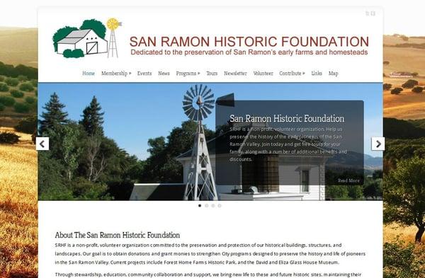 San Ramon Web Design - Non-Profit - SRHF.org