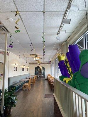 Decor of Mardi Gras.