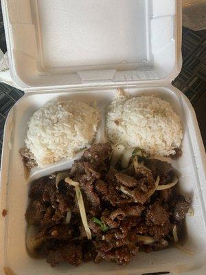 Mongolian beef.