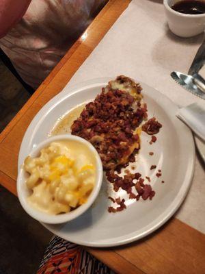 Loaded chicken and mac and cheese