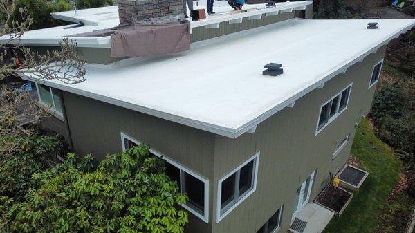 Nice restored PVC roof