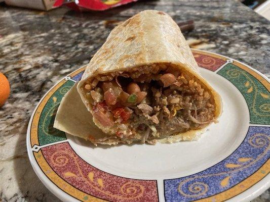 Carnitas burrito