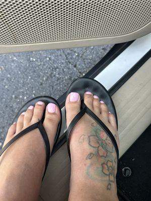 Right big toe crooked nail