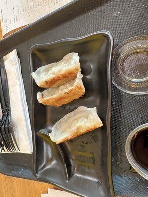 Pan Fried Gyoza(Pork Or Veggie-6Pcs) (-6Pcs) (we had already eaten 3)