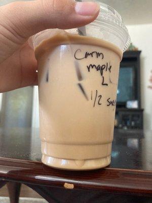 Coffee is carm maple