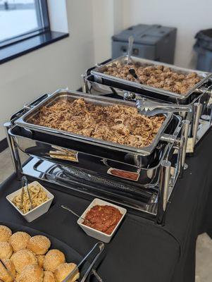 Classic Beef Meatballs and Caribbean Jerk BBQ Sliders - Catering Event - January 2023