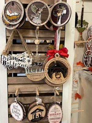 Beautiful locally made Christmas Ornaments! Add to your tree or give as a beautiful gift.