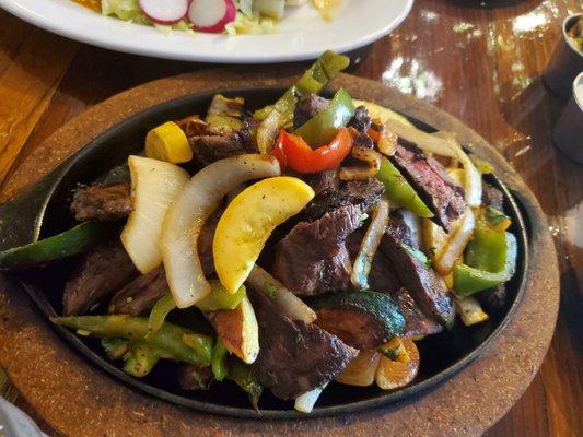 Beef fajitas