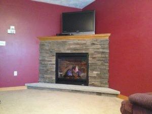 Corner Gas Fireplace