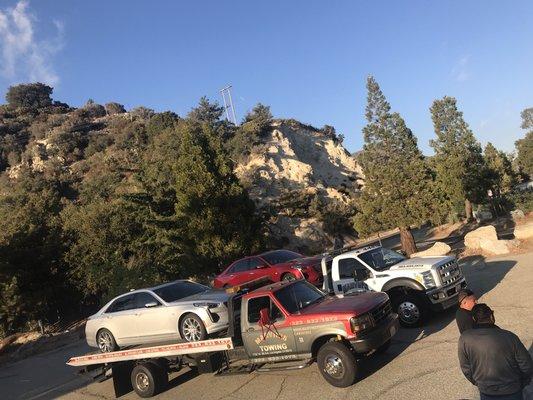 Cadillac shoot at Angeles forest