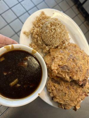 lunch, eggfoo young