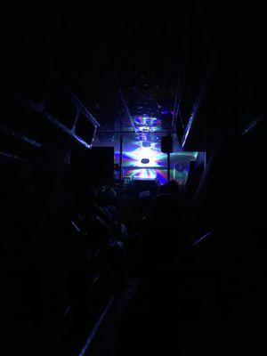 Bus with light show