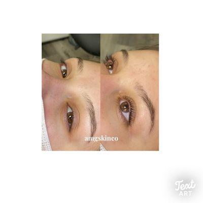 Lash lift and tint on this lovely teen. Natural look