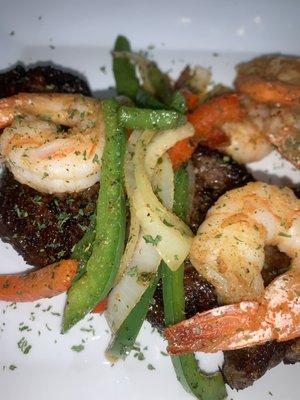 New York Strip Steak & Grilled Shrimp Combo