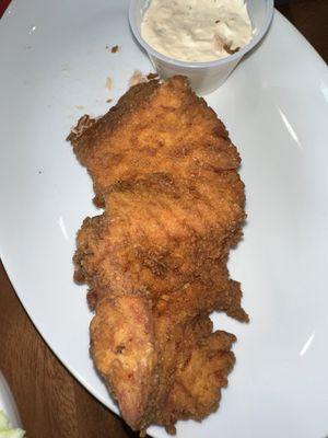 Fried salmon