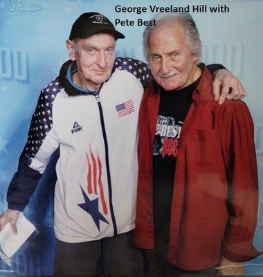 George Vreeland Hill with Pete Best. Pete is one of the original members of The Beatles.