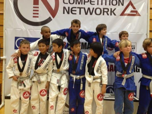 Student Kenner winning Gracie Barra Tournament