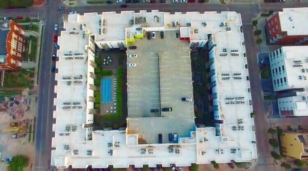 Overhead shot of Level Apartments