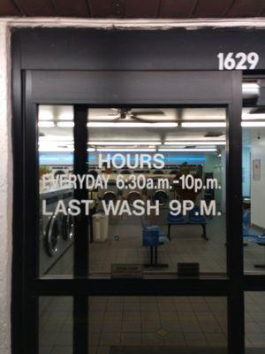 The store hours ...but there is one employee that will yell at you and get in your face if you walk in at 8:50pm.