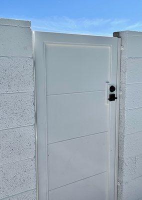 Steel Privacy Pool Gate