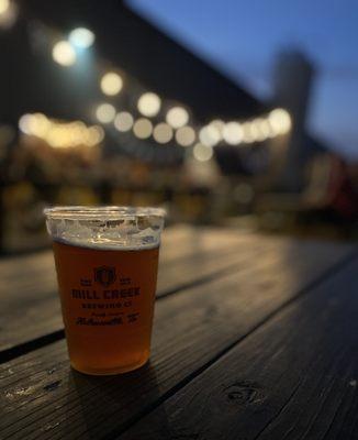 Pumpkin Cream Ale on a beautiful fall evening! What could be better?