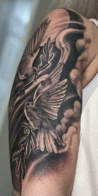 Beautiful doves by Gavin Hayes.