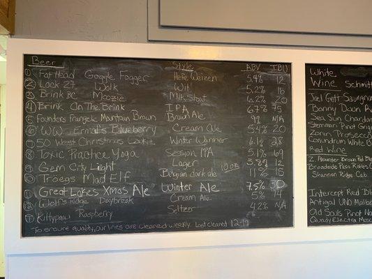 Beer List