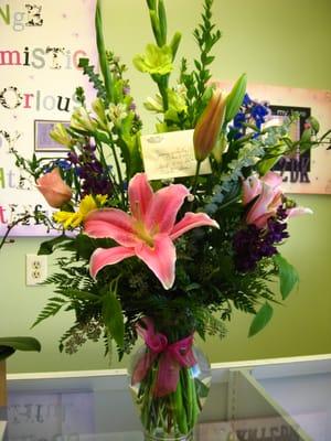 Pink Lilly Arrangement