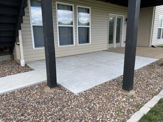 Concrete patio