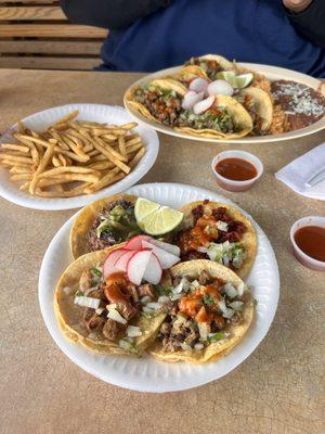 Tacos and French fries