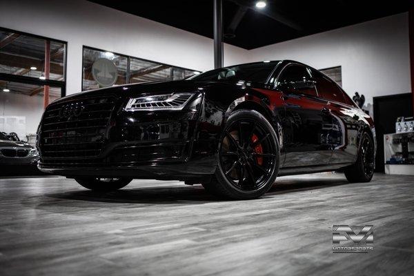 2016 AUDI A6 finished with blackout package, Caliper paint and Lifetime Ceramic pro