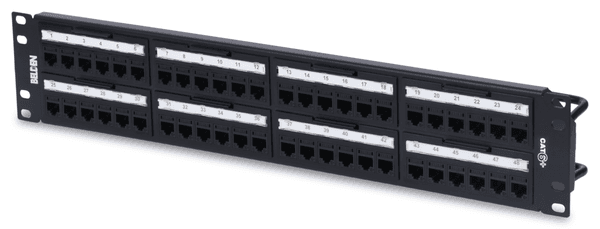 We use Belden modular patch panels to give your business flexibility.