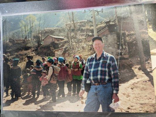 Pastor Jim Wallace on a missionary trip in China