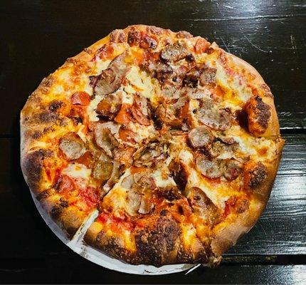 Pepperoni and Sausage Pizza