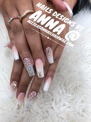 Nails Designs by Anna @
AllSeasonNailHairWax.com