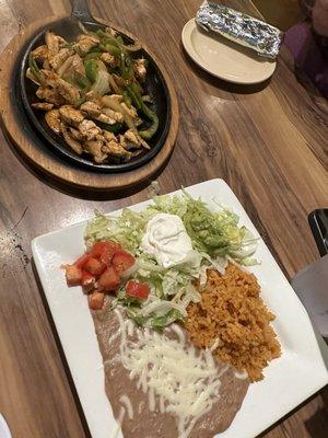 Phenomenal chicken fajitas