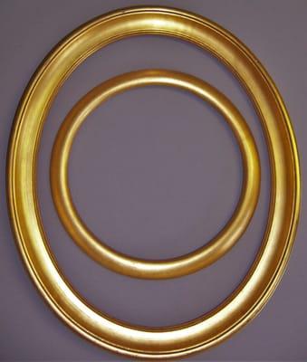 Oval and round frames are available in gold, silver and wood tones in lots of styles