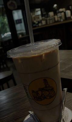 iced vanilla latte