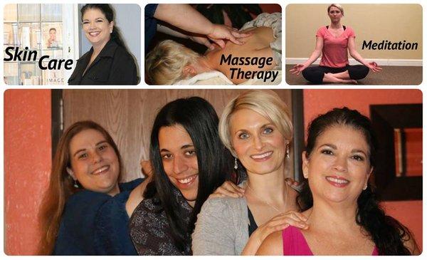 Service collage! Come experience the difference of real results at East2West Massage & Wellness!