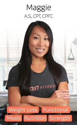 Maggie S., San Francisco GAIN trainer. Maggie specializes in weight loss, strength and nutrition.